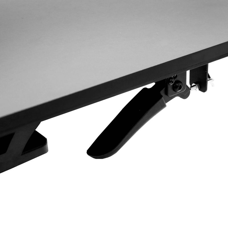 Airlift Mobile Adjustable Height Solid Top Laptop Desk Cart Black - Seville Classics