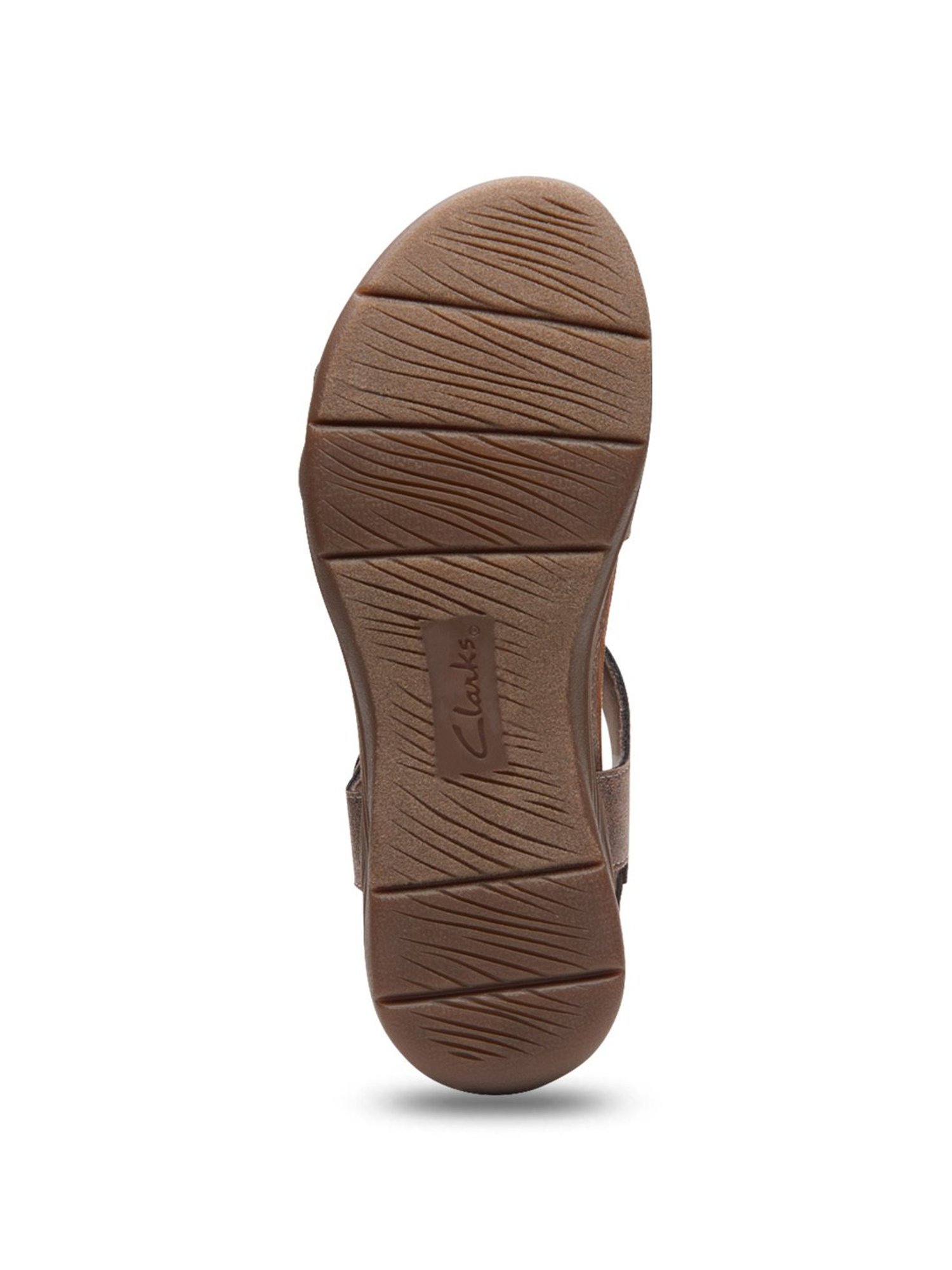 Clarks Women's April Cove Metallic Ankle Strap Wedges