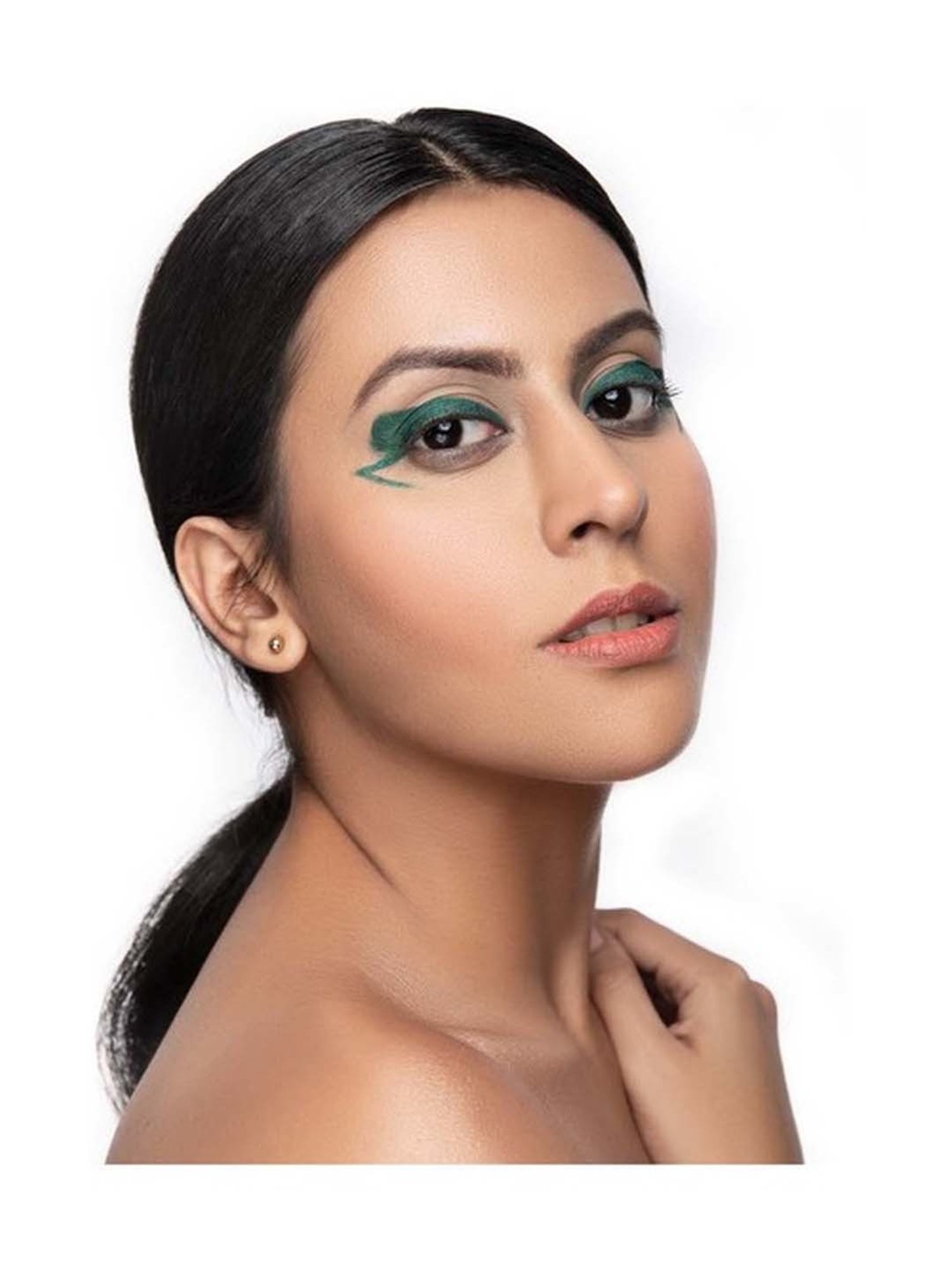 Matt Look Single Stroke Super Glide Eyeliner Kohl Kajal Bottle Green - 1.3 gm