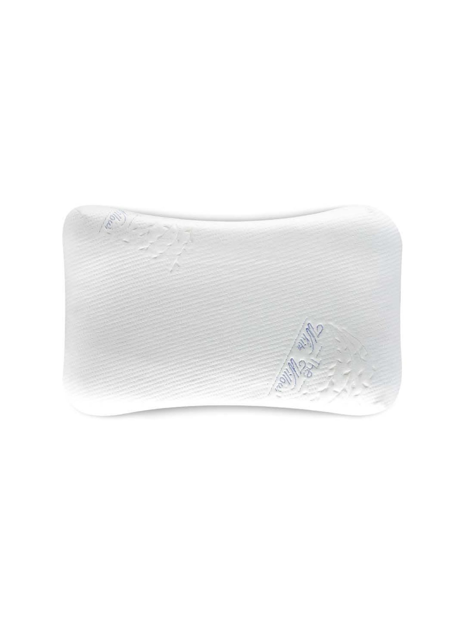 The White Willow Orthopaedic Memory Foam Wave Designed Pillow - Set of 1