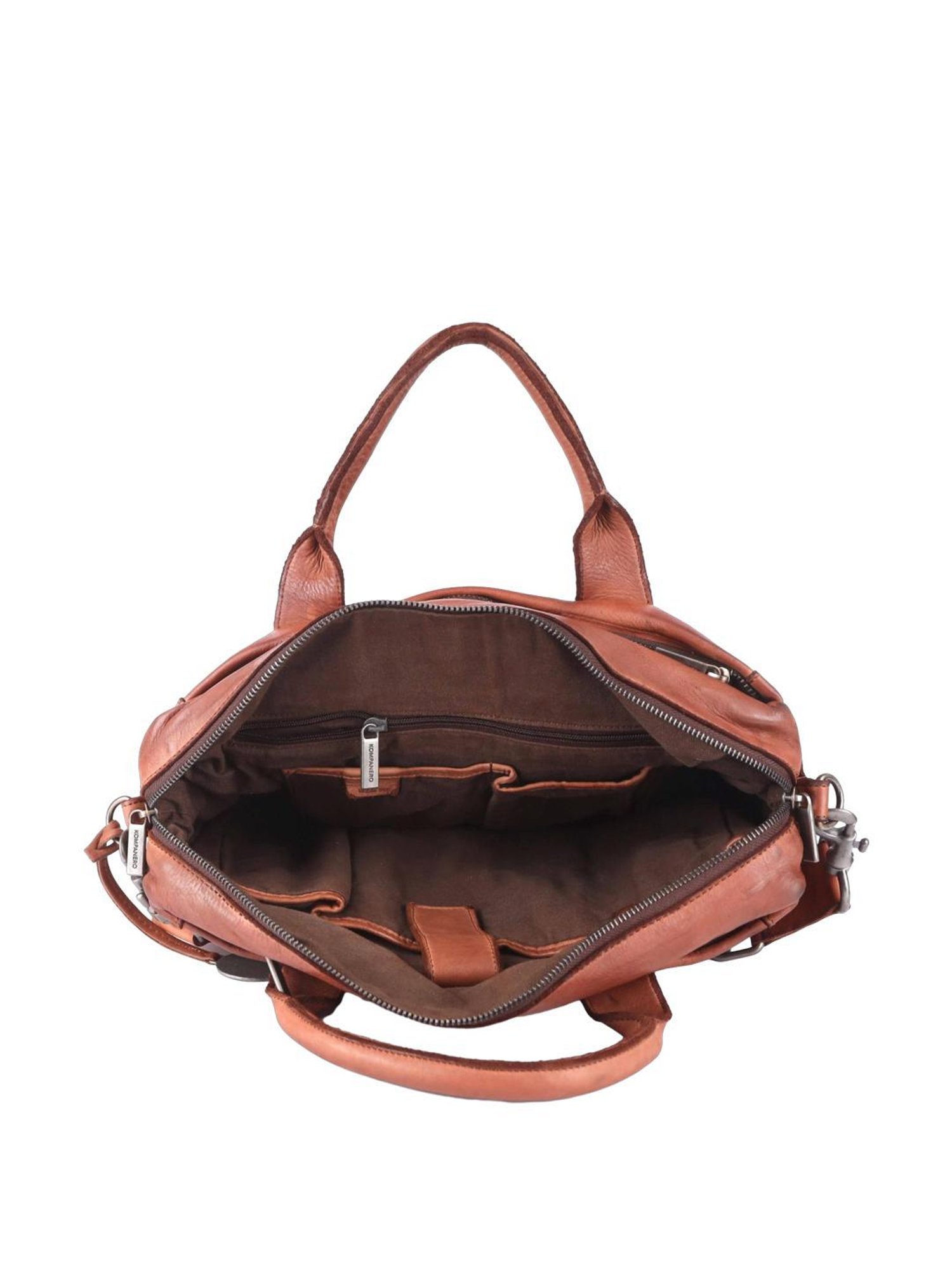 KOMPANERO Aaron Tan Solid Laptop Messenger Bag