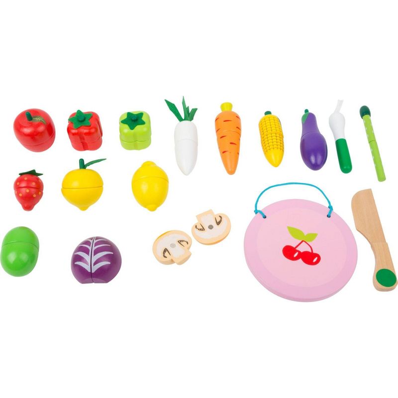 Small Foot Wooden Toys Fruit And Vegetable Magnetic Playset - 32pc