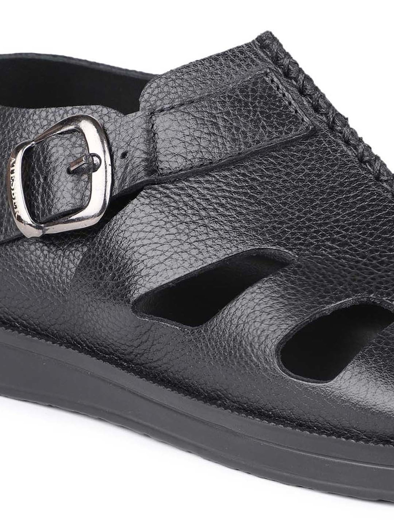 Atesber by Inc.5 Men's Black Back Strap Sandals