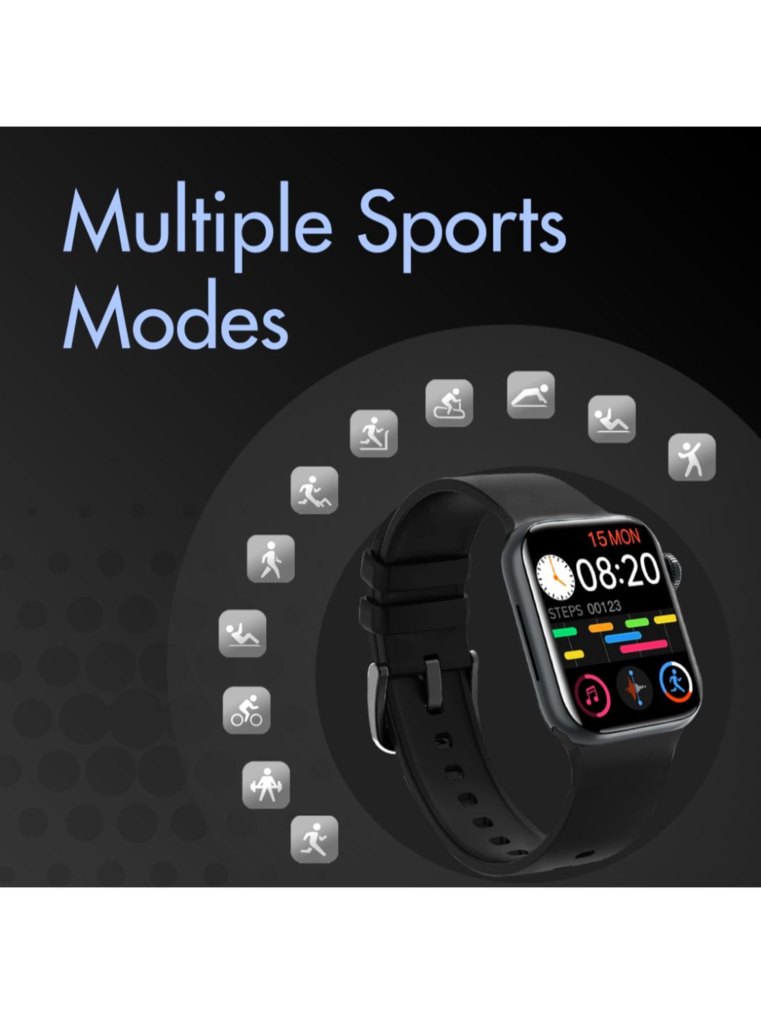 I KALL W3 Smart Watch (Black)