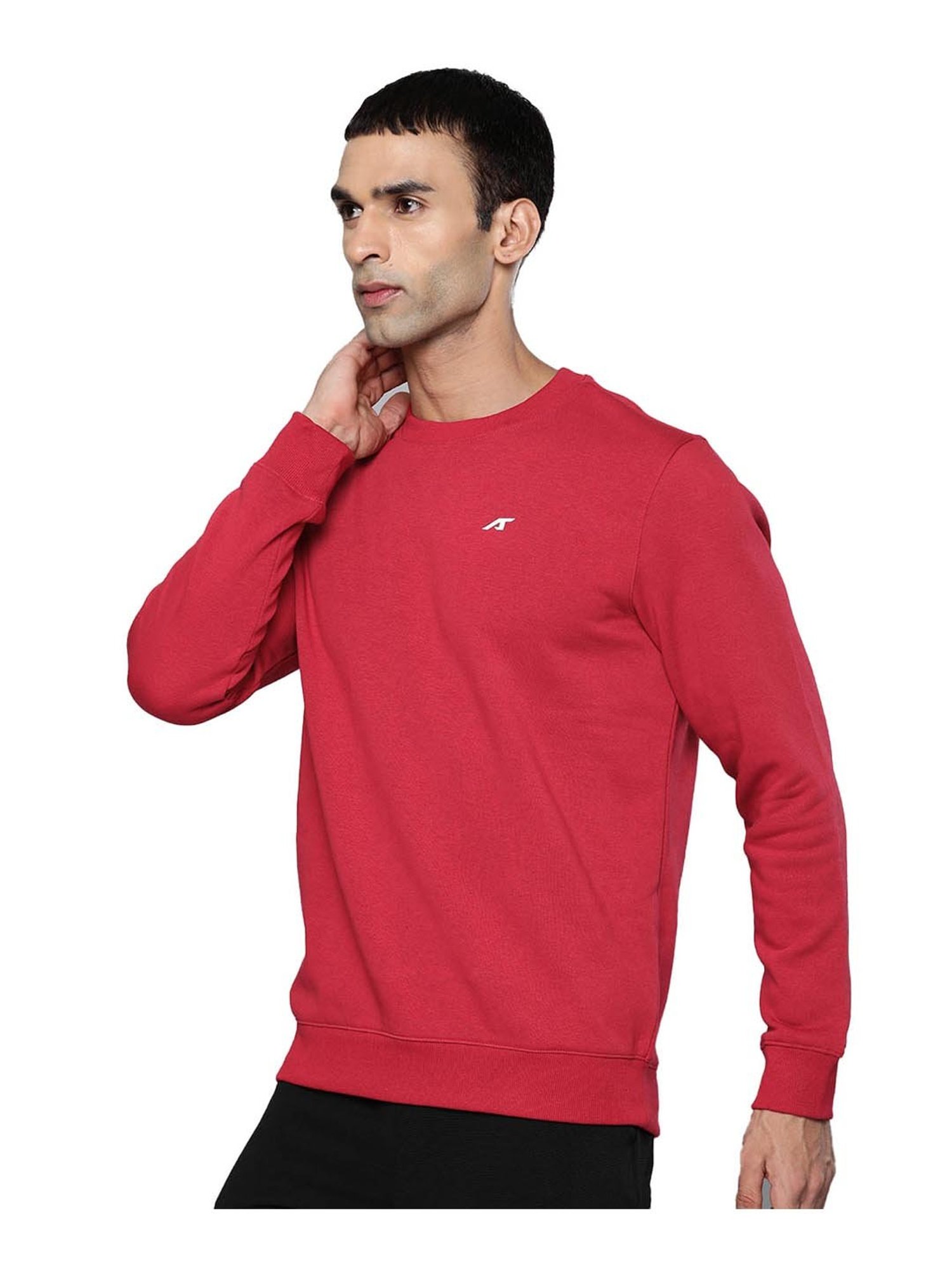 ALCIS Red Regular Fit Sweatshirt