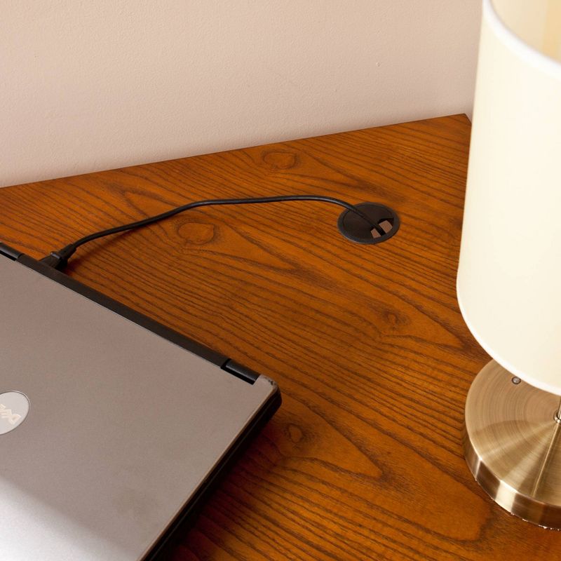 Mission Corner Desk Oak - Aiden Lane