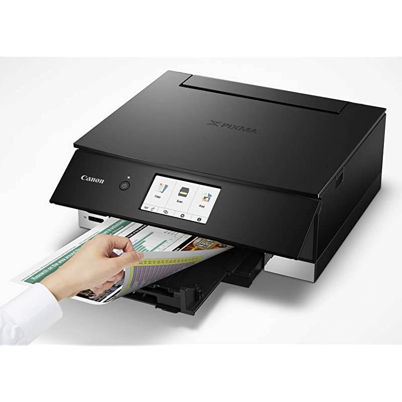 TS8320 All In One Wireless Color Printer For Home | Copier | Scanner | Inkjet Printer | With Mobile Printing, Black,  Dash Replenishment Ready