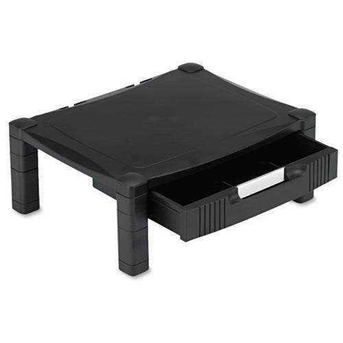 Kantek Adjustable Height Monitor Stand - 60 Lb Monitor - Black (MS420)
