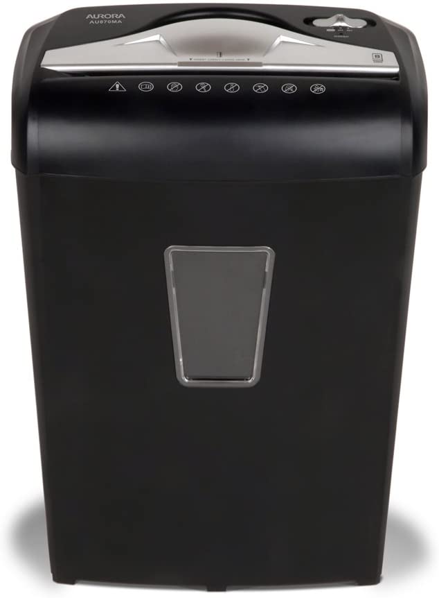 Aurora AU870MA High-Security 8-Sheet Micro-Cut Paper, Credit Card Shredder