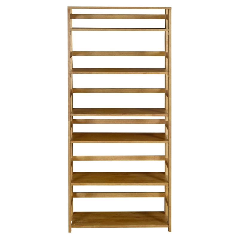 67" Cakewalk High Folding Bookcase Medium Oak - Regency
