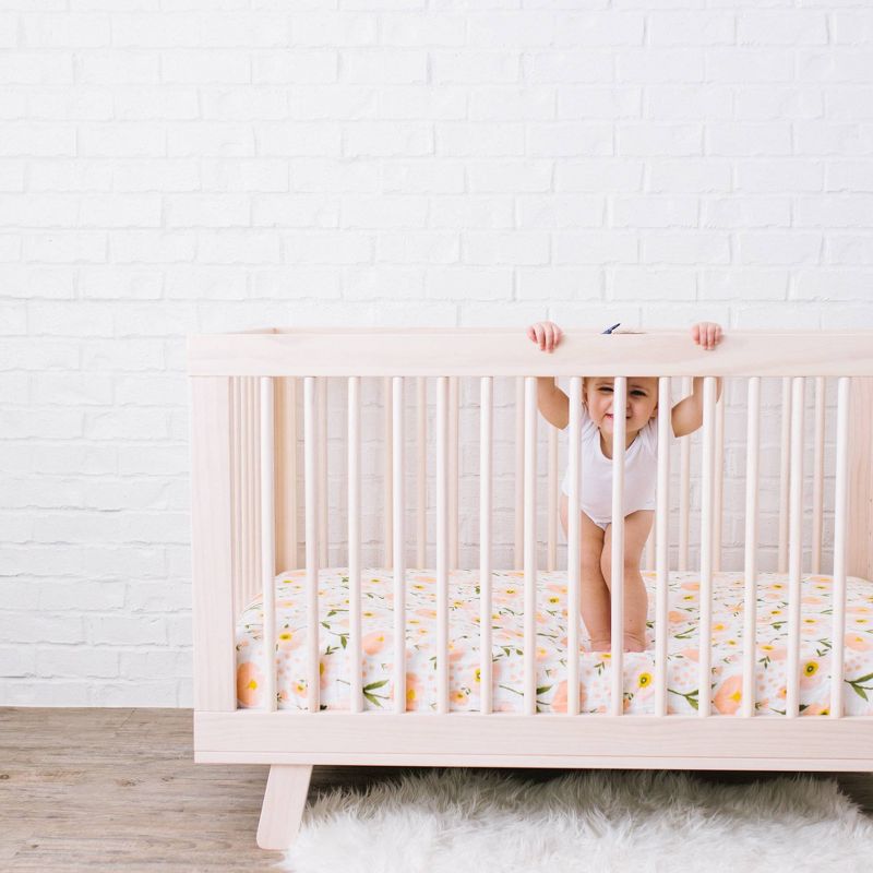 Clementine Kids Blush Bloom Crib Sheet