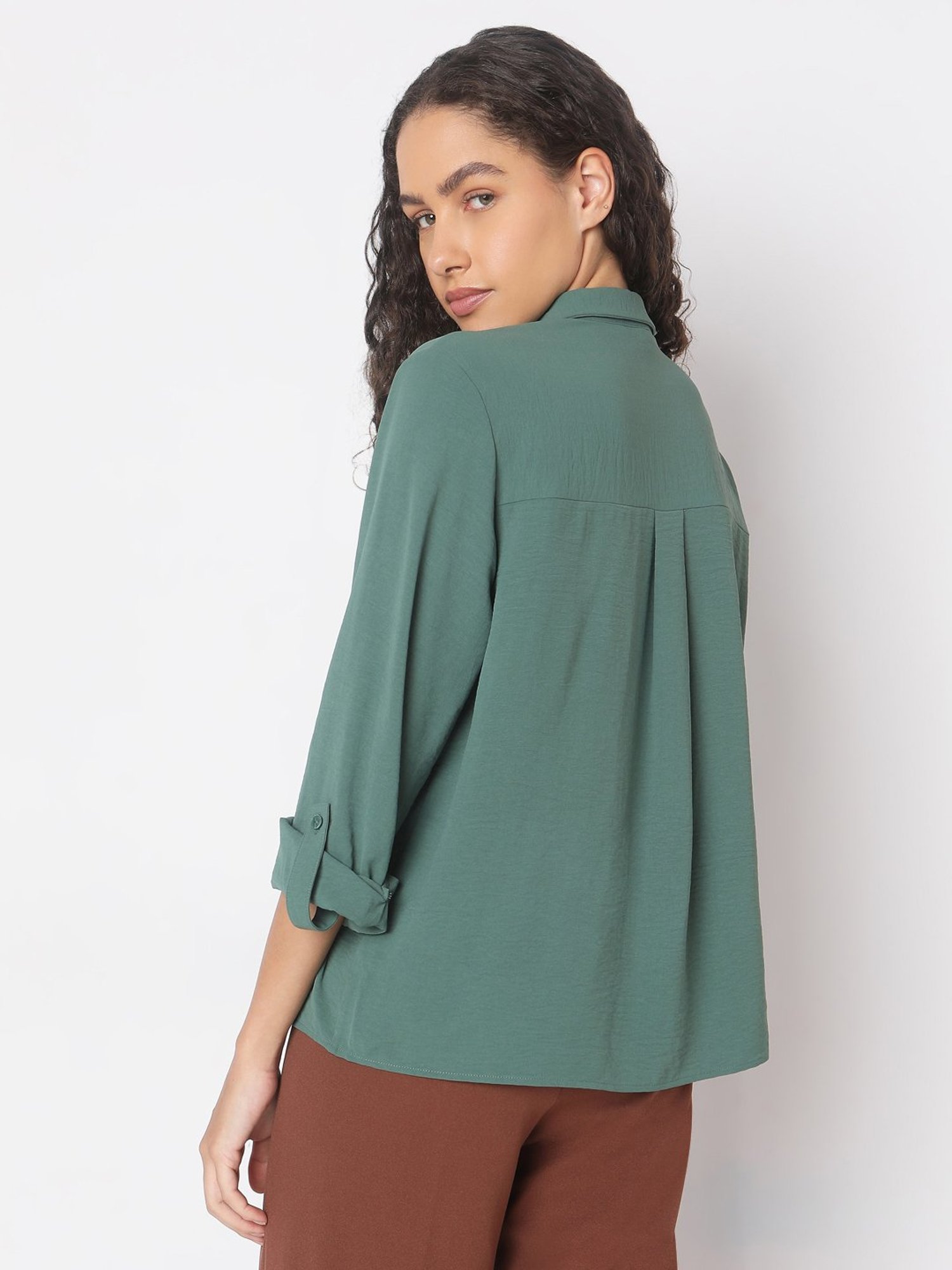 Annabelle by Pantaloons Black Polka Dots Shirt