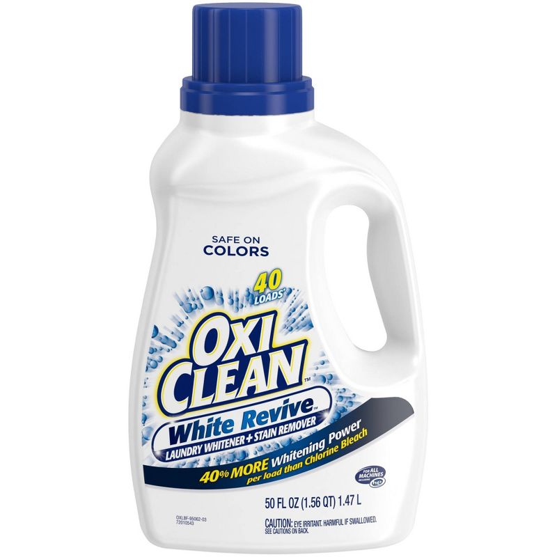 OxiClean White Revive Liquid Laundry Whitener + Stain Remover - 50 fl oz