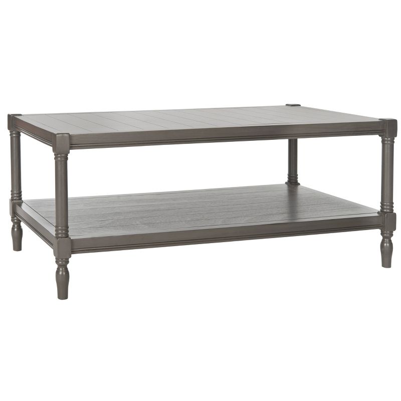 Ikiriya Nashville Solid Beige Wood Coffee Table Teak Finish