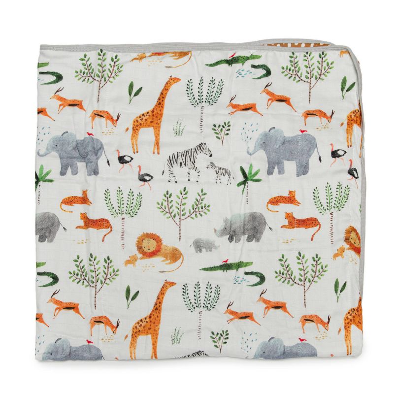 Loulou Lollipop Muslin Quilt - Safari Jungle