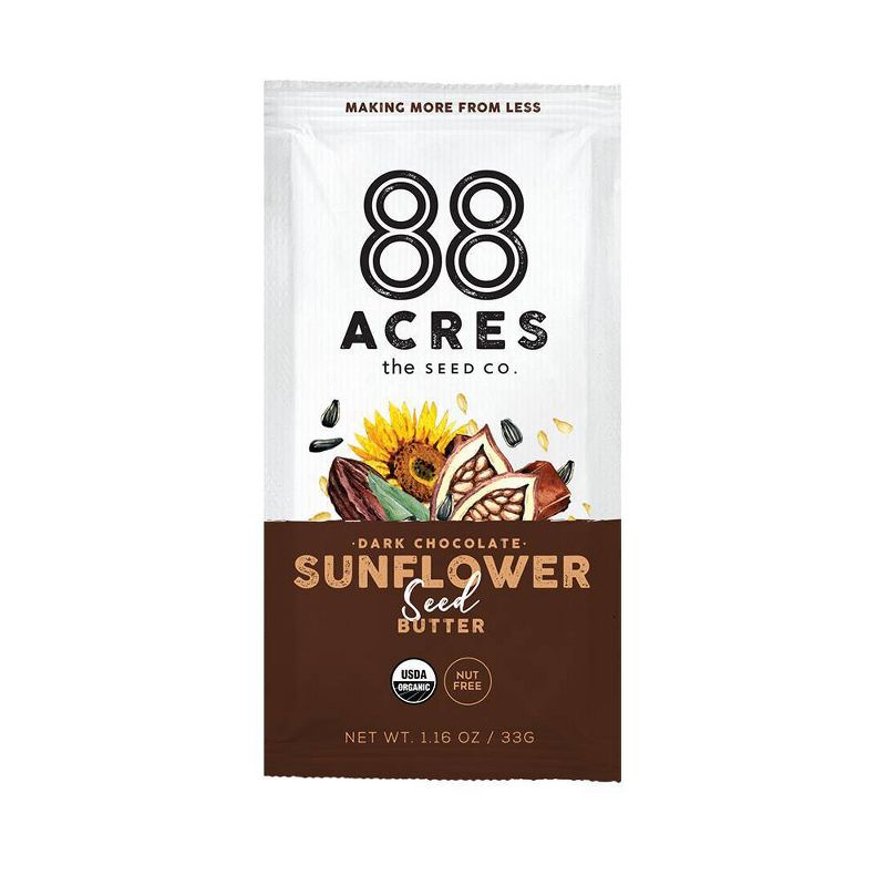 88 Acres Dark Chocolate Sunflower Seed Butter Pouch - 1.16oz