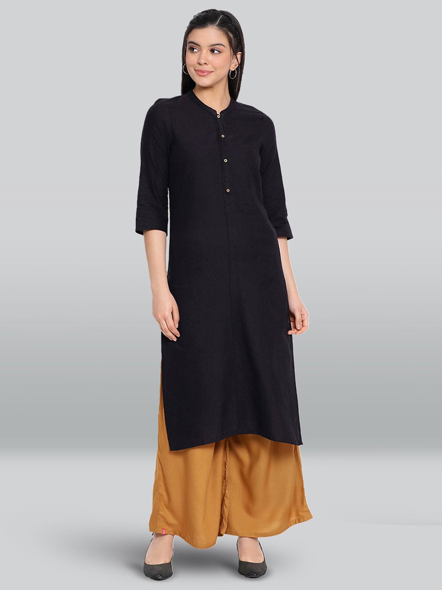 Lyra Beige Elasticated Full Length Palazzos