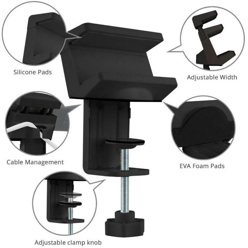 SIIG Clamp Mount for Power Strip - Black