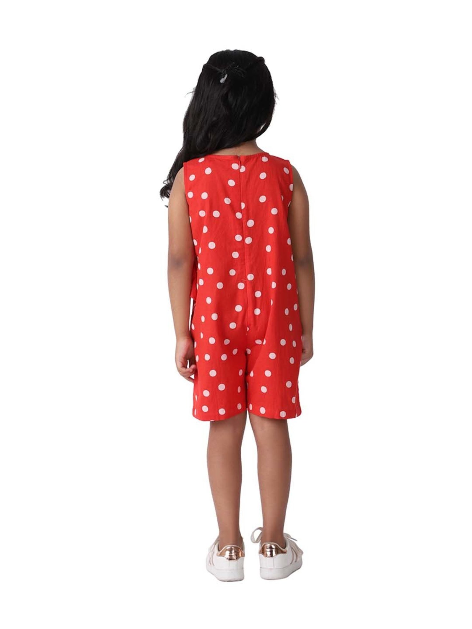 Stylestone Kids Red Printed Jumpsuit