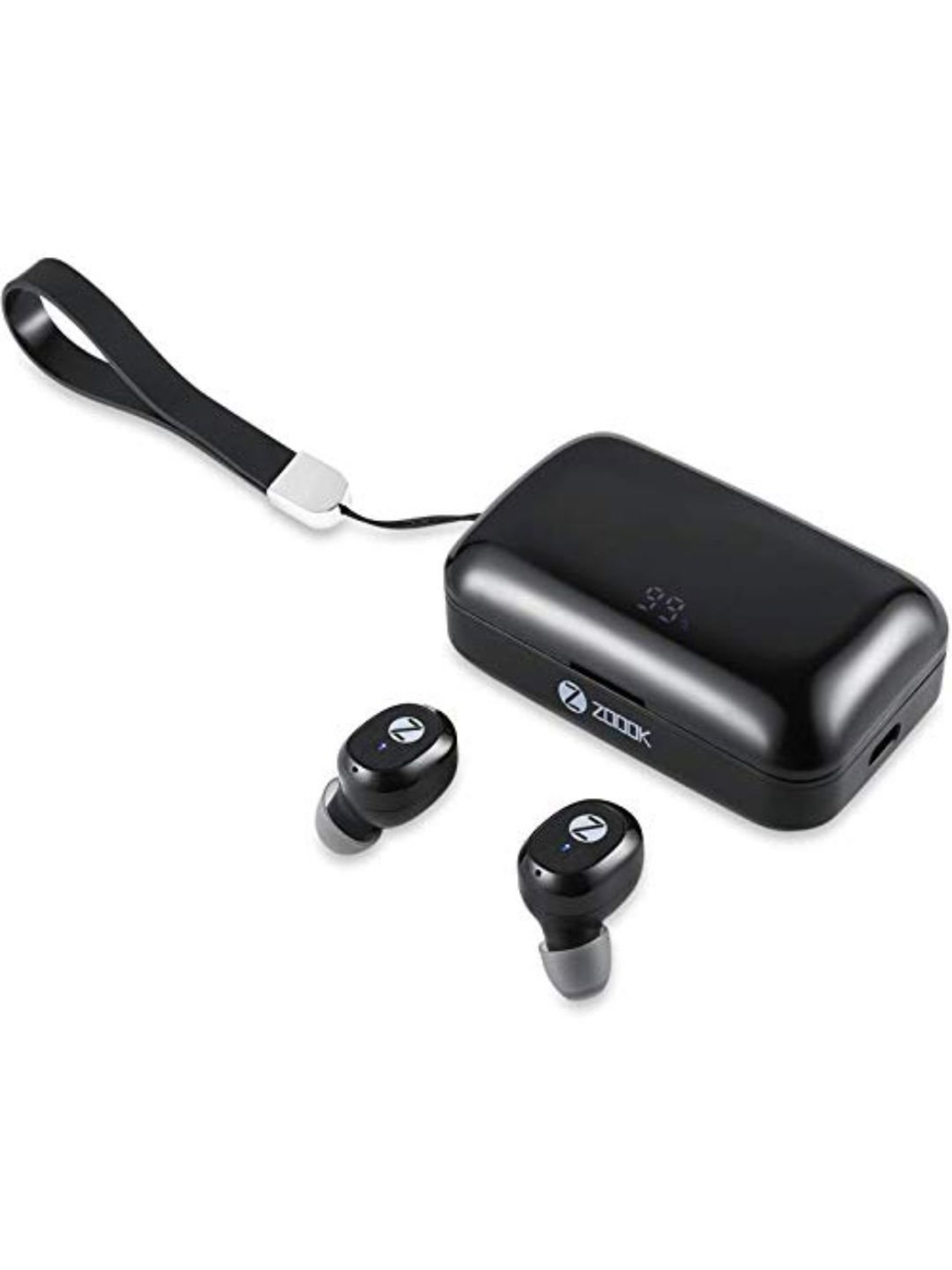 Zoook Rockre Thunder Buds Wireless Earbuds with in-Built Mic (Black)