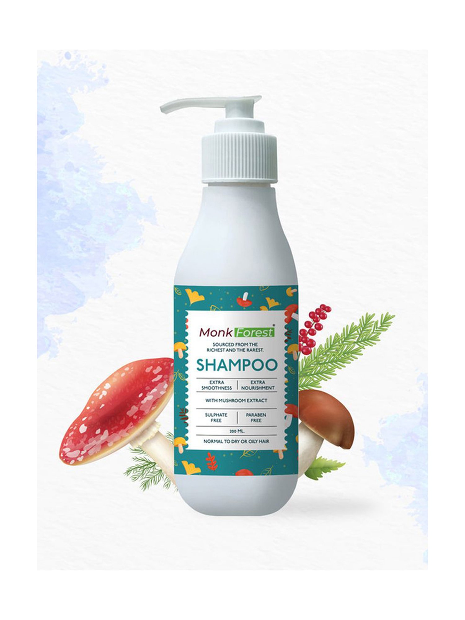 Monk Forest Mushroom Hair Shampoo & Conditioner for Hair Fall & Protection