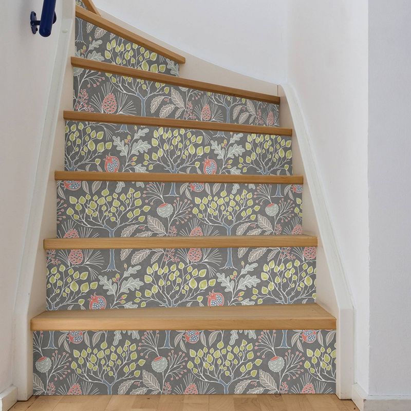 Tempaper Kids' Galaxy Self-Adhesive Removable Borders Wallpaper Out Of This World Black