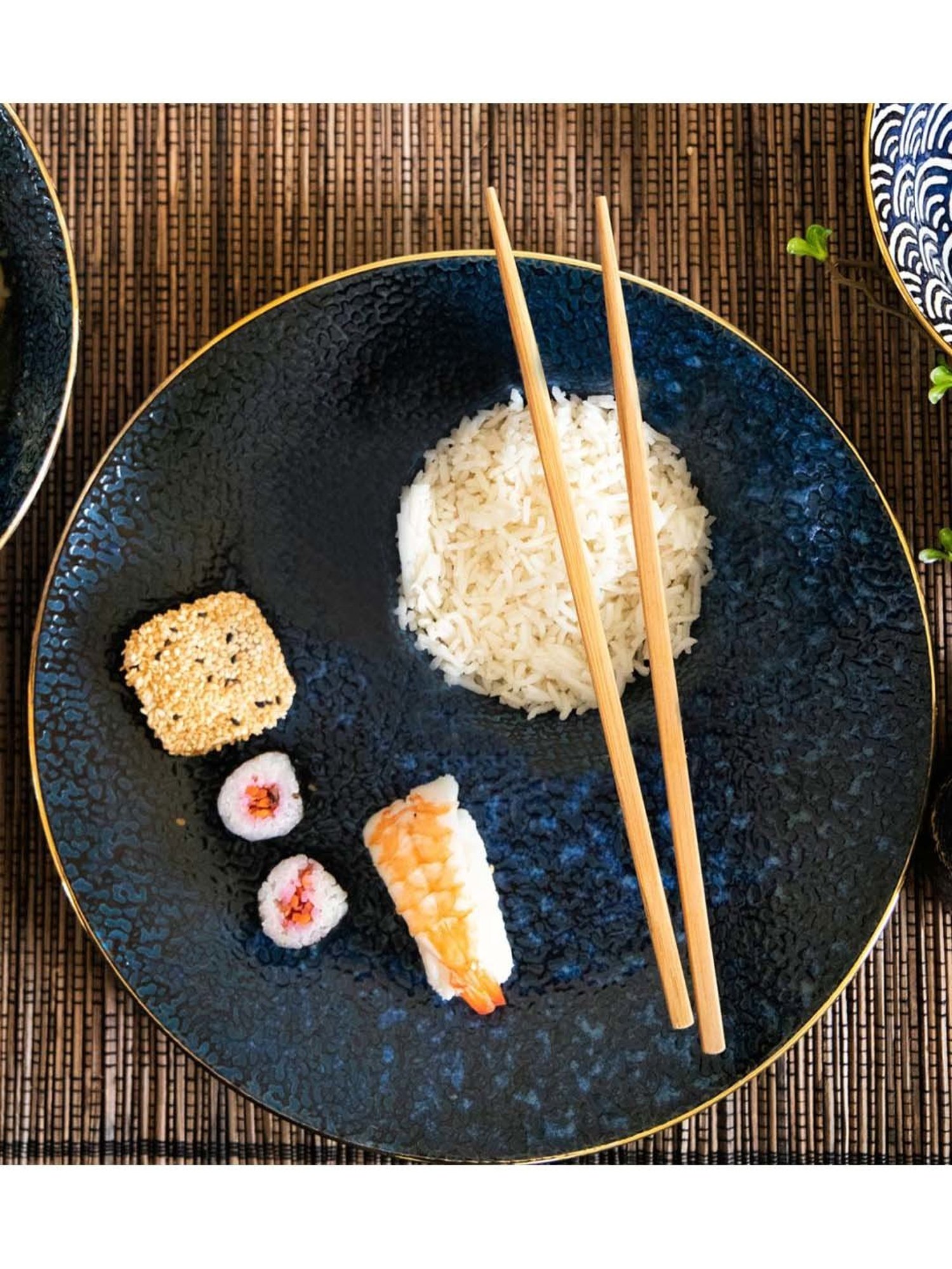 Mikasa Satori Navy Porcelain 27 cm Dinner Plate