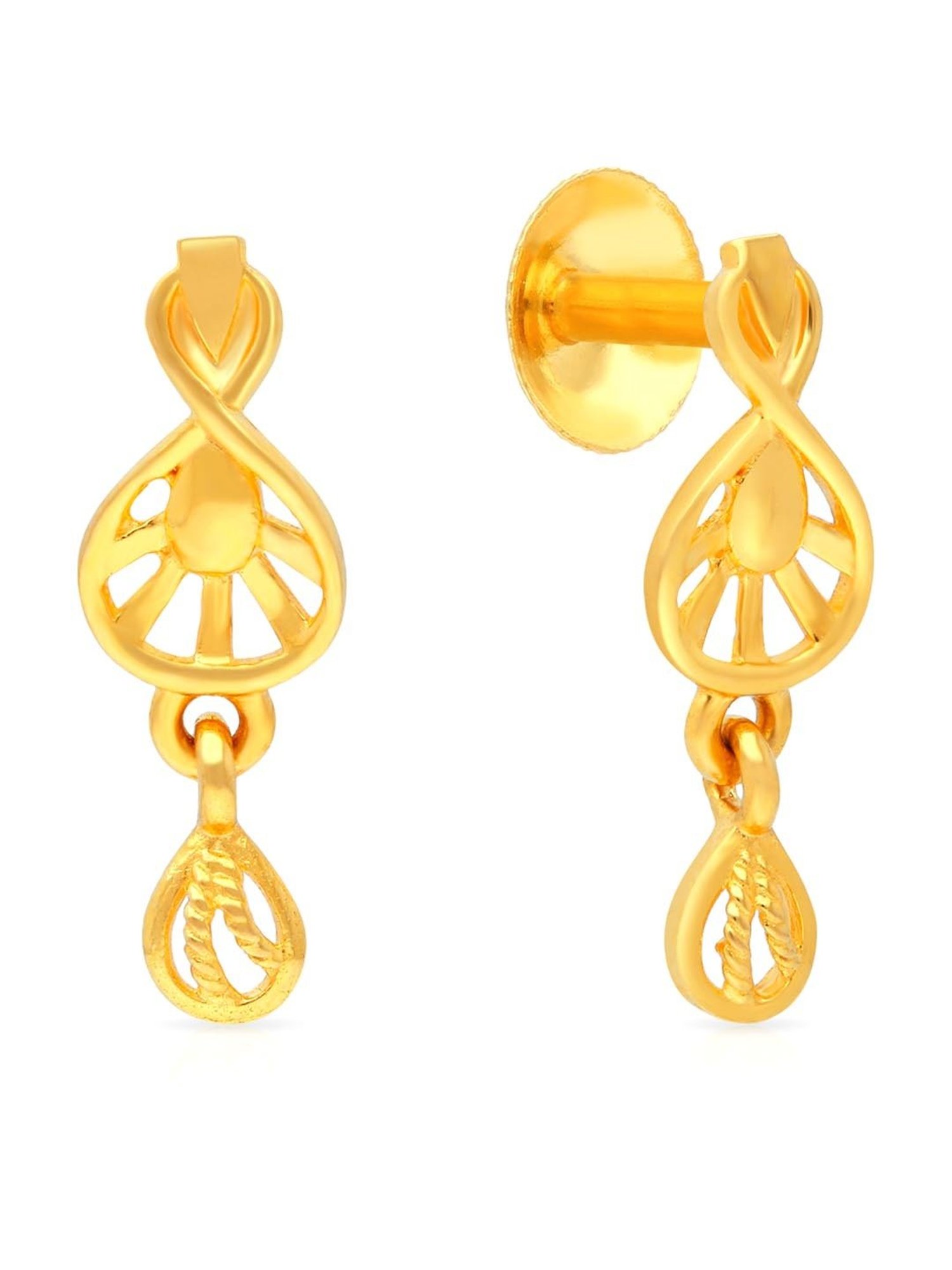 P.C. Chandra Jewellers 14 kt Gold Earrings