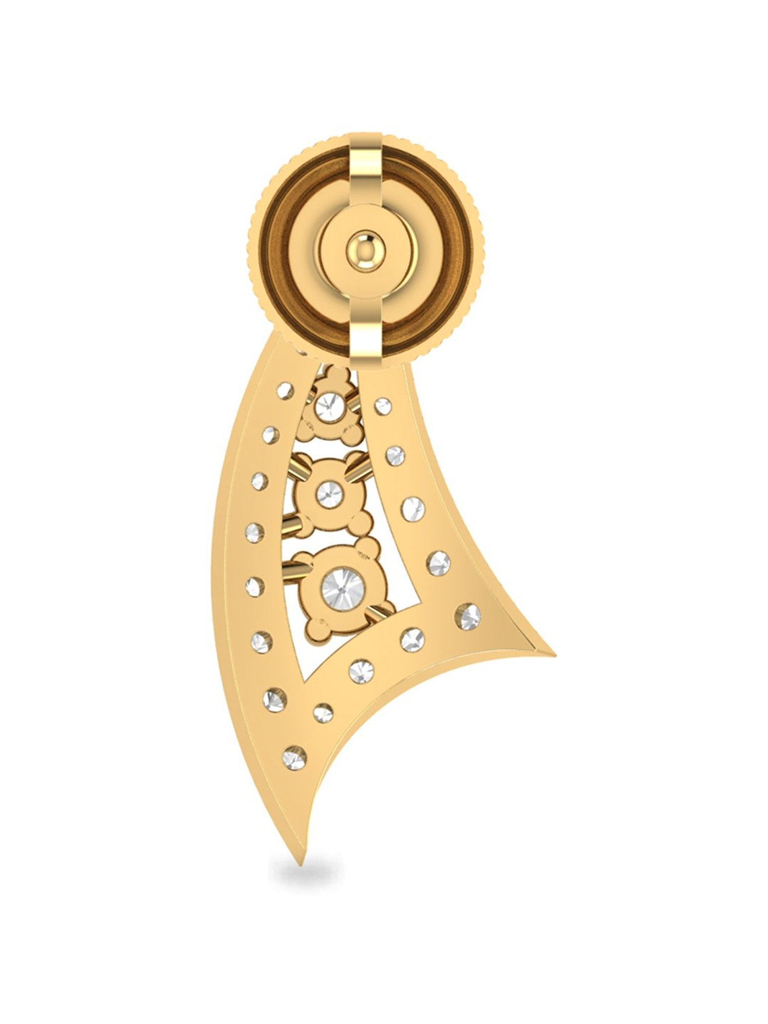 CKC Opulent Multi-Tiered Gold Jhumka Eardrops