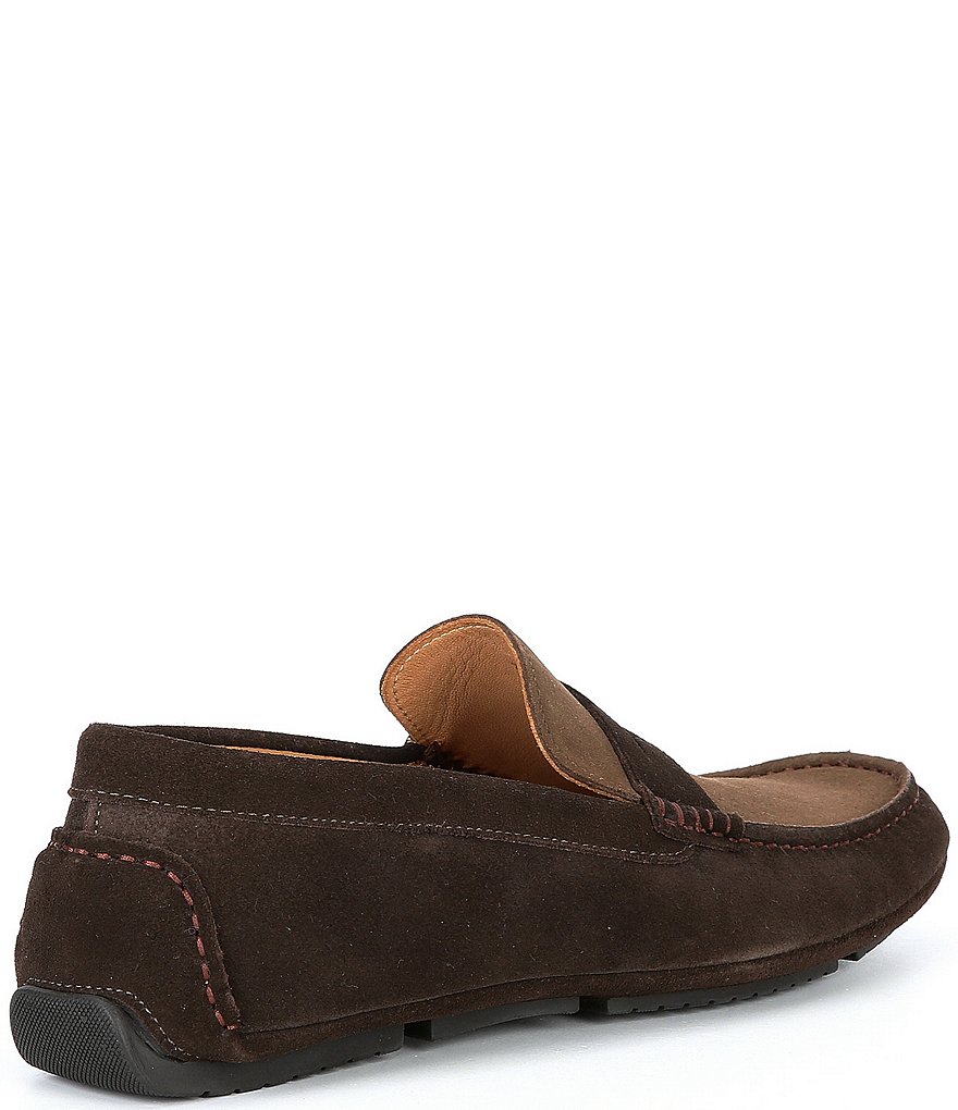 Flag LTD. Men's Morgan Suede Leather Penny Loafer Moccasins