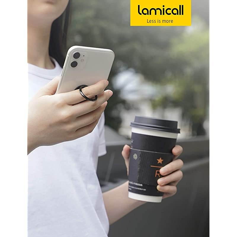 Cell Phone Finger Ring Holder  Phone Kickstand Metal Grip Stand for Hand Compatible with iPhone 11 Pro XS Max XR X 8 7 6 6s Plus 5s SE Galaxy S10 S8 S9 Small Version