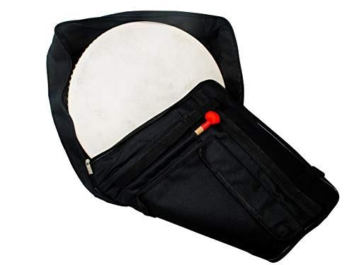 16 inch percussion buffalo tambourine hand drum padded case by trademark innovations drum not included