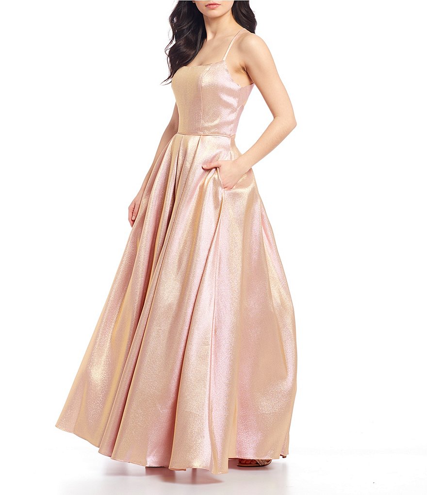 Jump Sleeveless Cowlneck Sheath Satin Dress