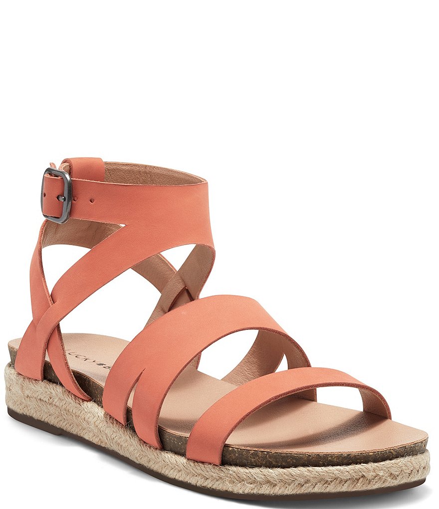 Lucky Brand Glaina Nubuck Espadrille Sandals