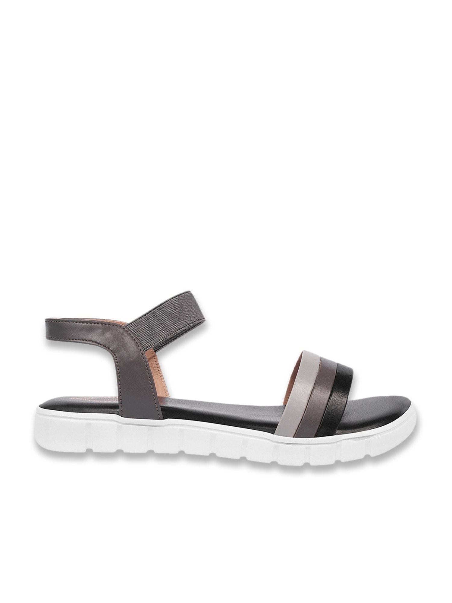 Shoetopia Women's Black Ankle Strap Sandals