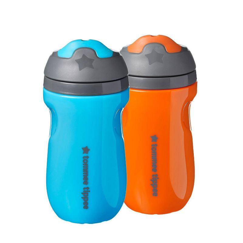 Tommee Tippee 2pk Insulated Sippee Toddler Cup - Blue/Orange - 9oz