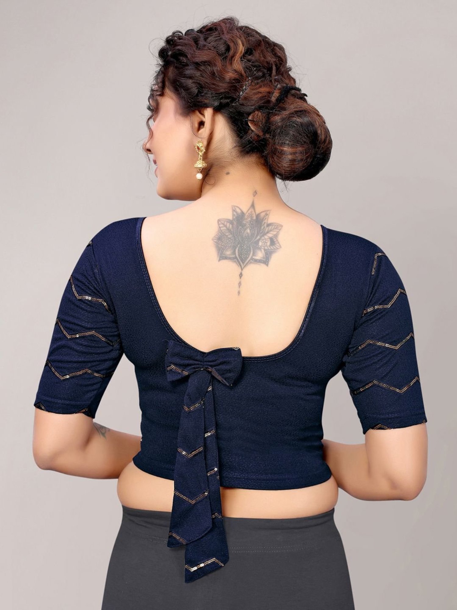 Salwar Studio Red Embroidered Blouse