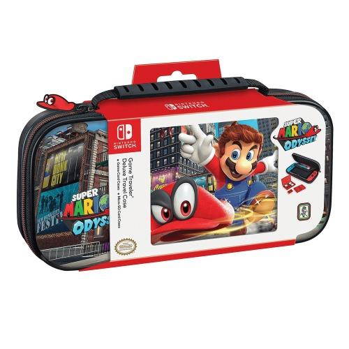 Nintendo Switch Super Mario Odyssey Carrying Case ? Protective Deluxe Travel Case ? PU Leather Exterior ? Official Nintendo Licensed Product
