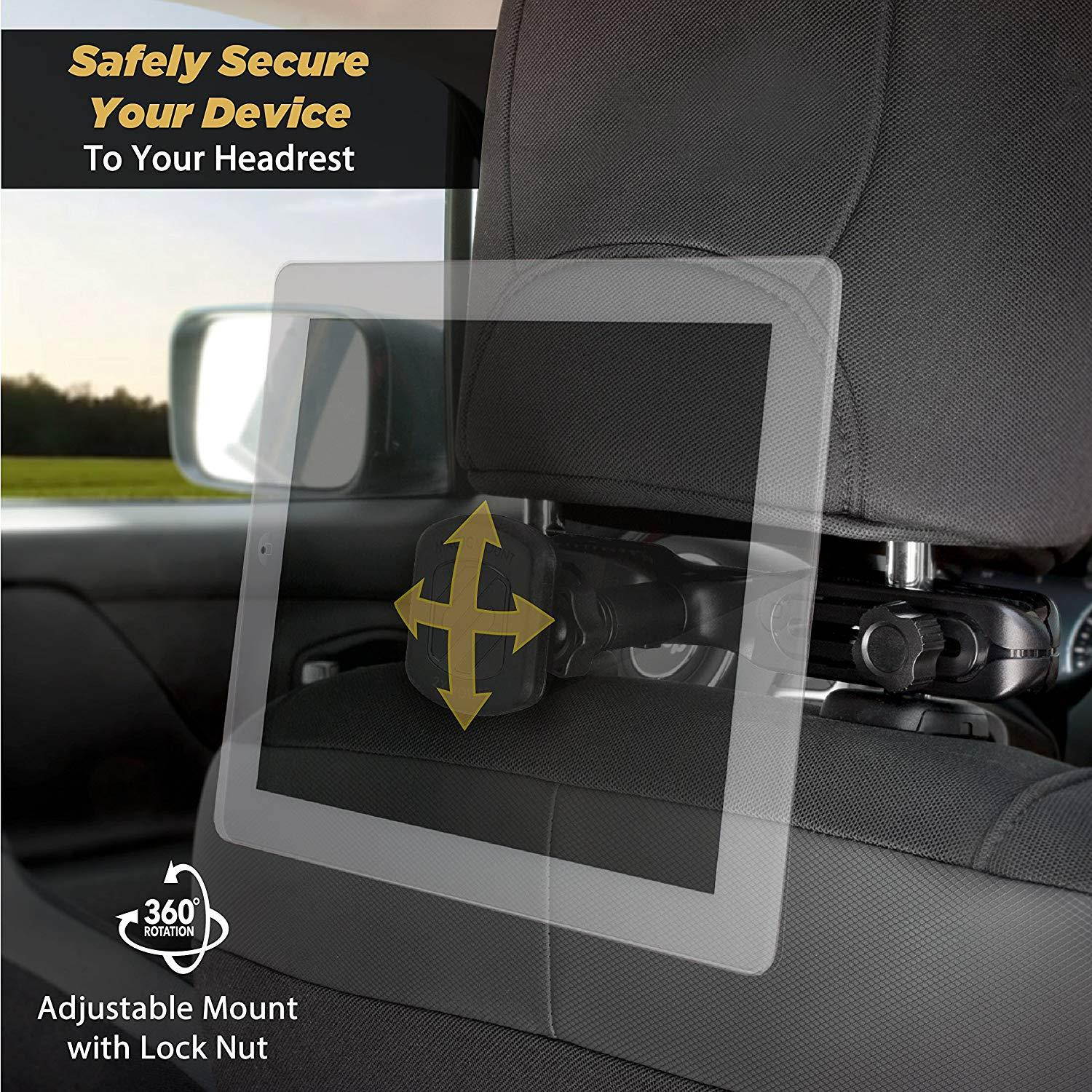 SCOSCHE MAGTHM2 MagicMount XL Universal Magnetic Phone/GPS/Tablet Headrest Mount for the Car