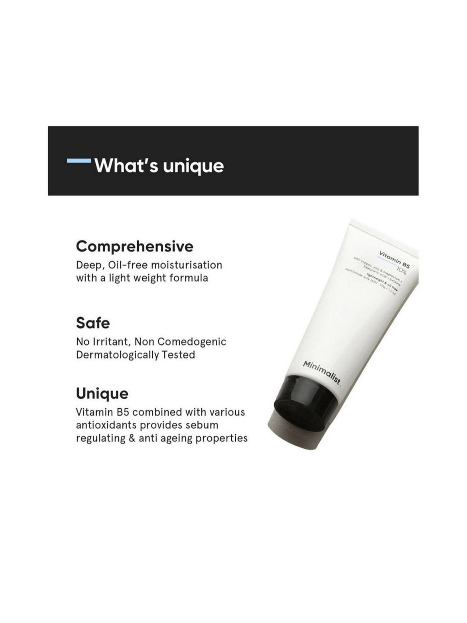 Minimalist 10% Vitamin B5 Oil Free Moisturizer - 50 gm