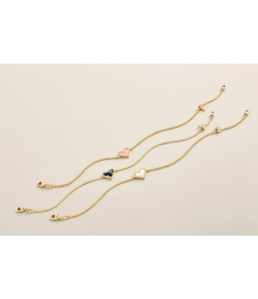 Kendra Scott Ari Heart Gold Chain Bracelet