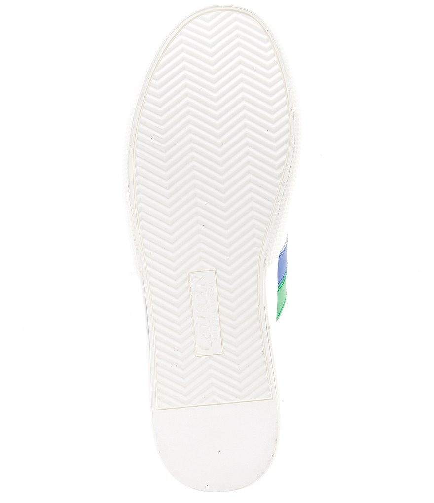 Lauren Ralph Lauren Janson II Leather Lace-Up Color Block Sneakers