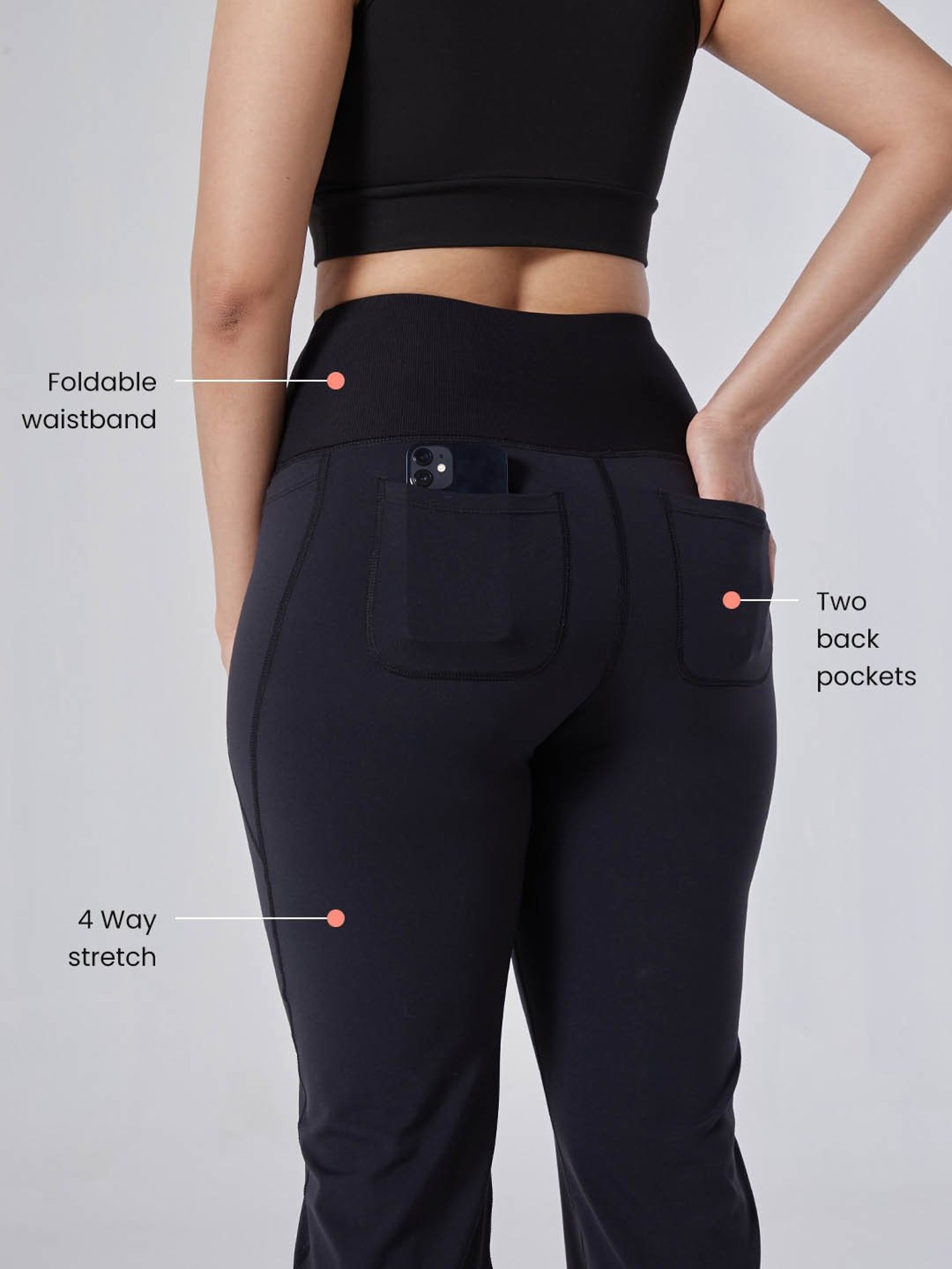 BlissClub Dark Navy High Waist The Ultimate Flare Pants