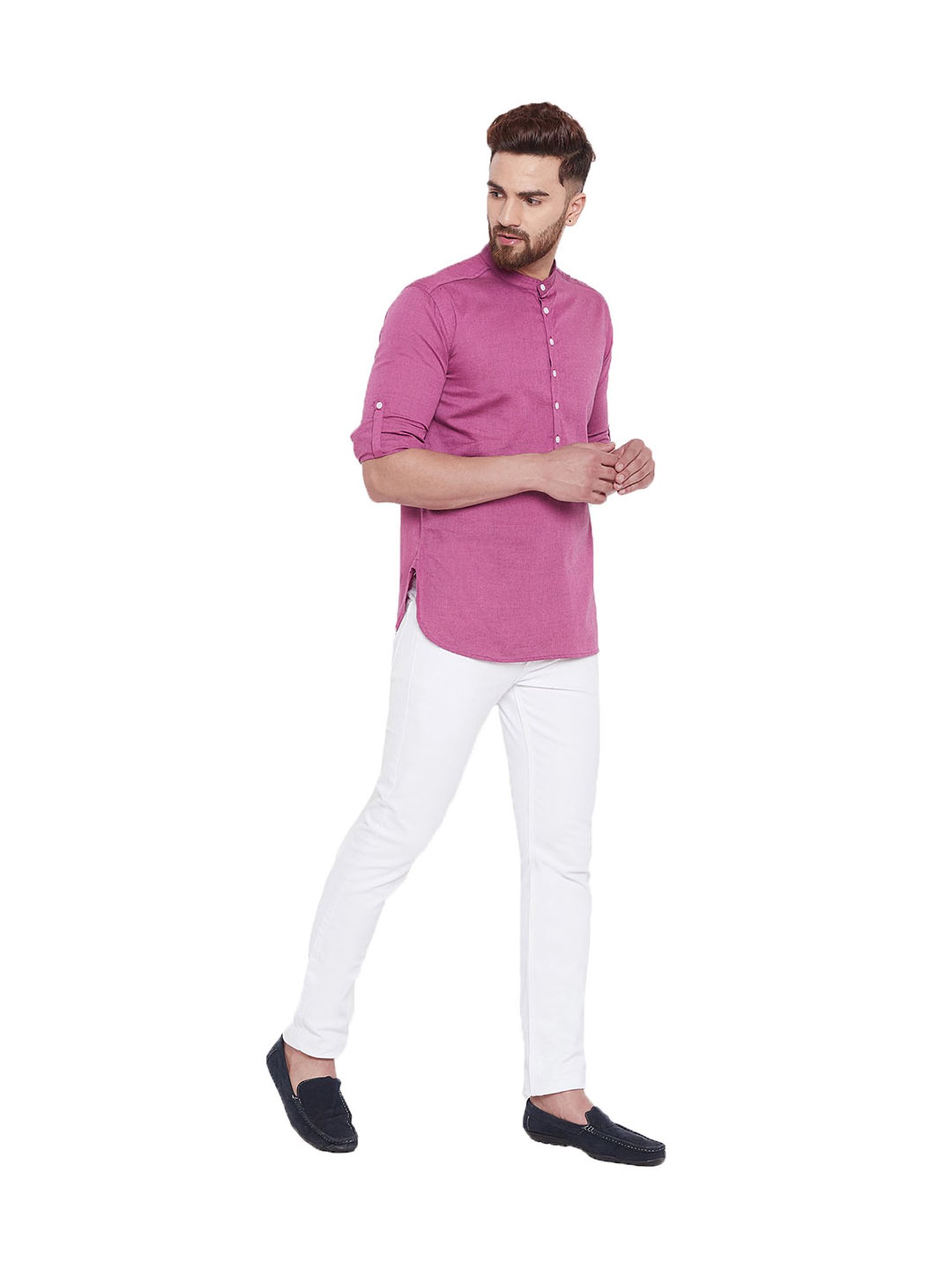 Even Pink Cotton Kurta
