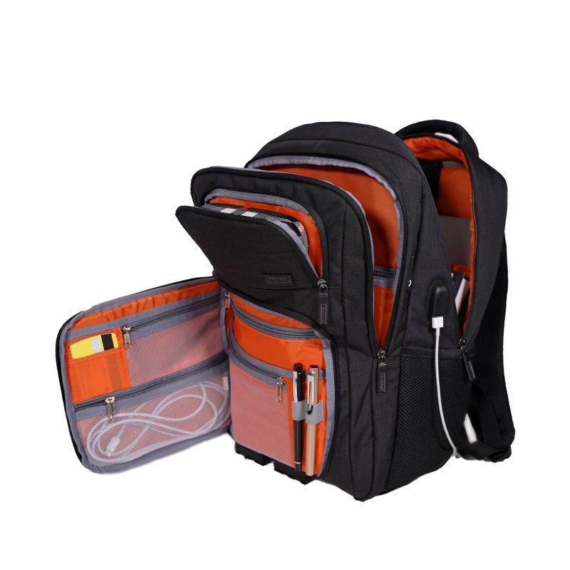 Rockland 18.5'' Slim Pro USB Laptop Backpack