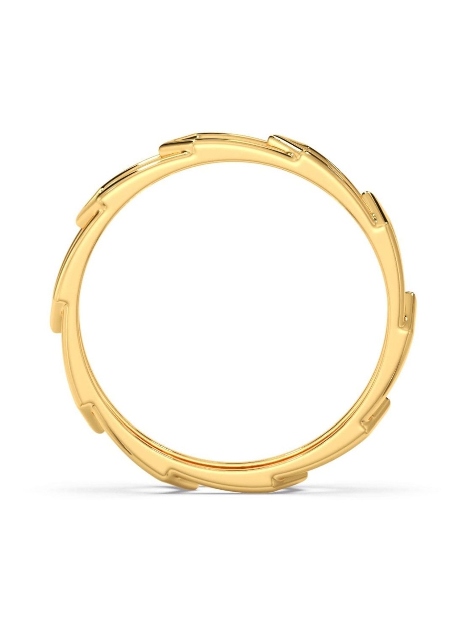 Candere by Kalyan Jewellers 18K Yellow Gold BIS Hallmark Ring for Women