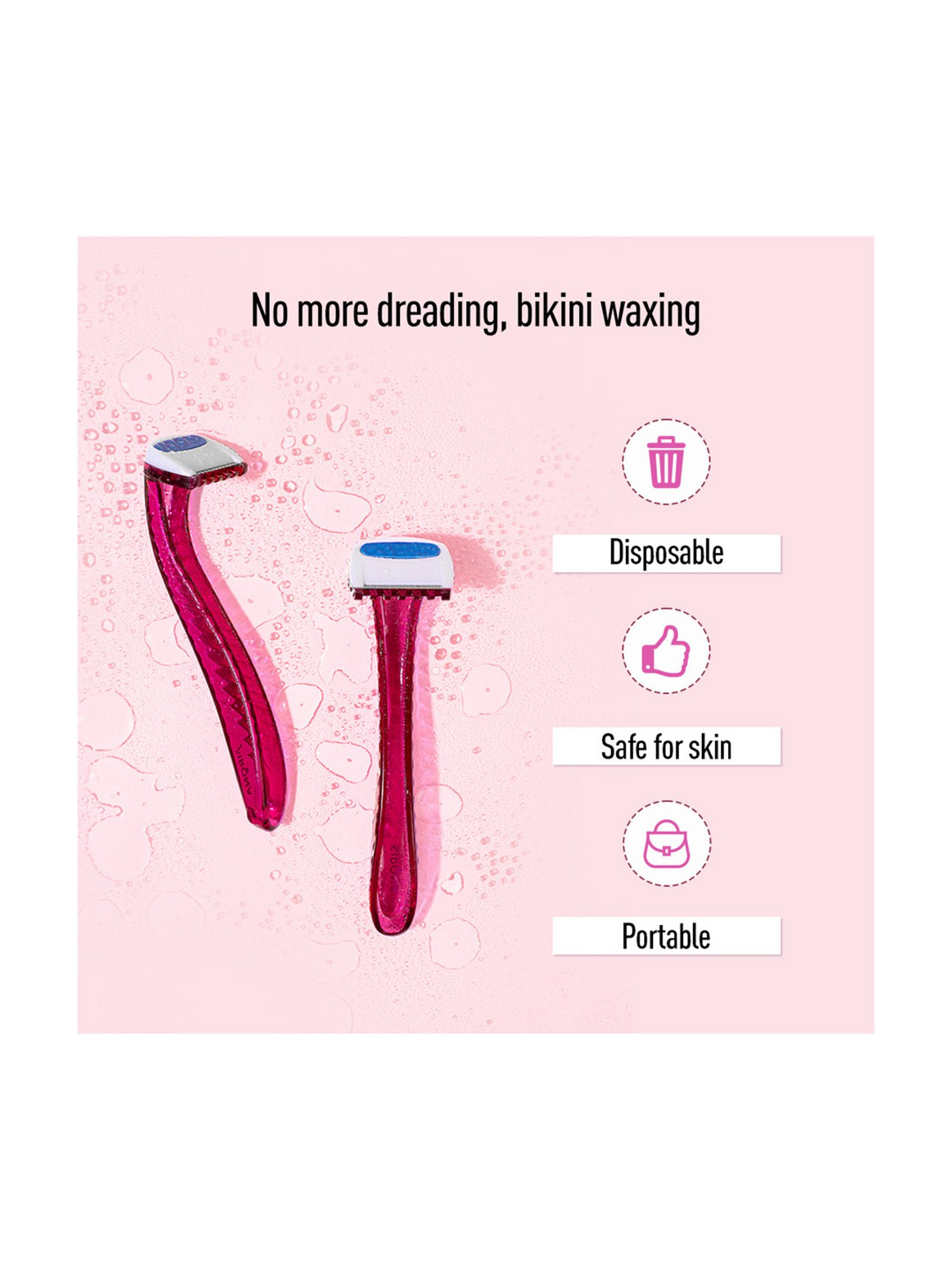 Sirona Bikini Line Razor for Women - Pack of 3