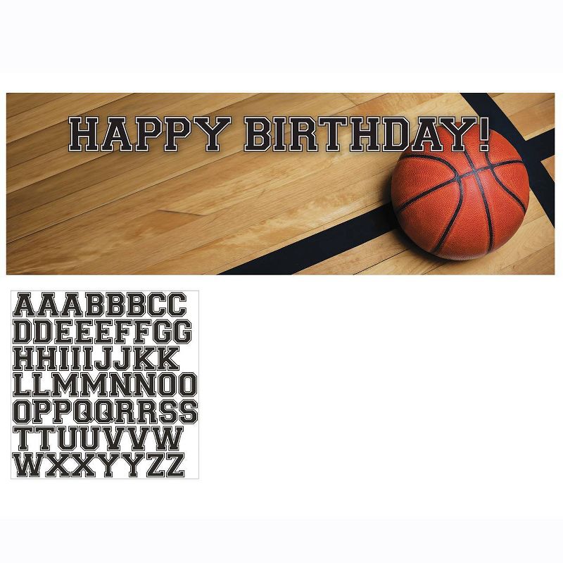 Basketball Decorations Party Kit Orange/Brown