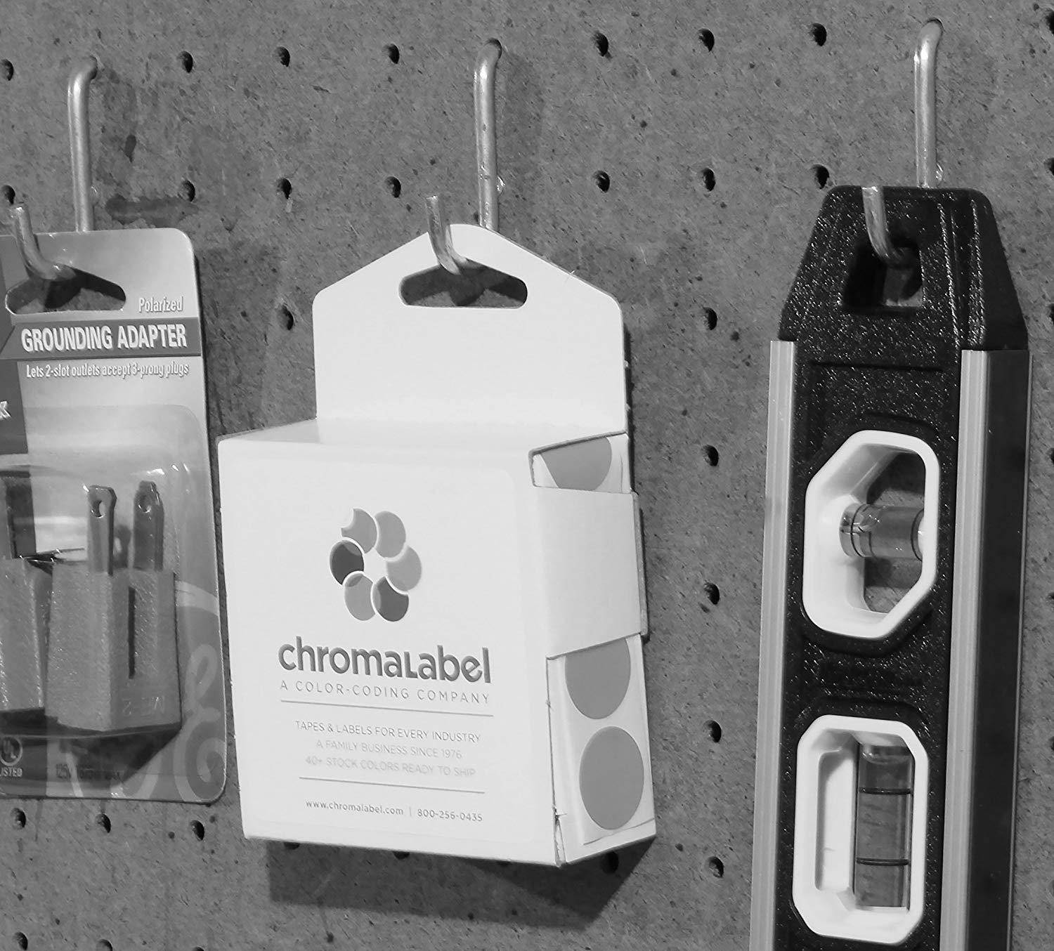 ChromaLabel 3/4 inch Color-Code Dot Labels | 1,000/Dispenser Box (Fluorescent Orange)