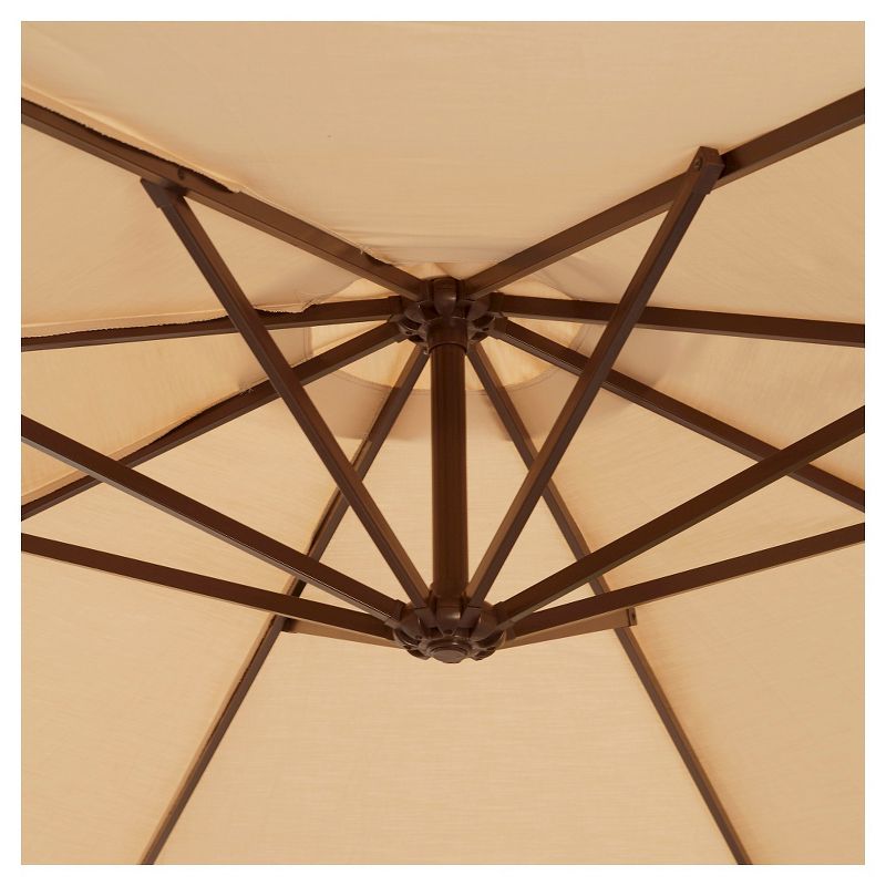 Island Umbrella Victoria 13' Octagonal Cantilever in Beige Sunbrella